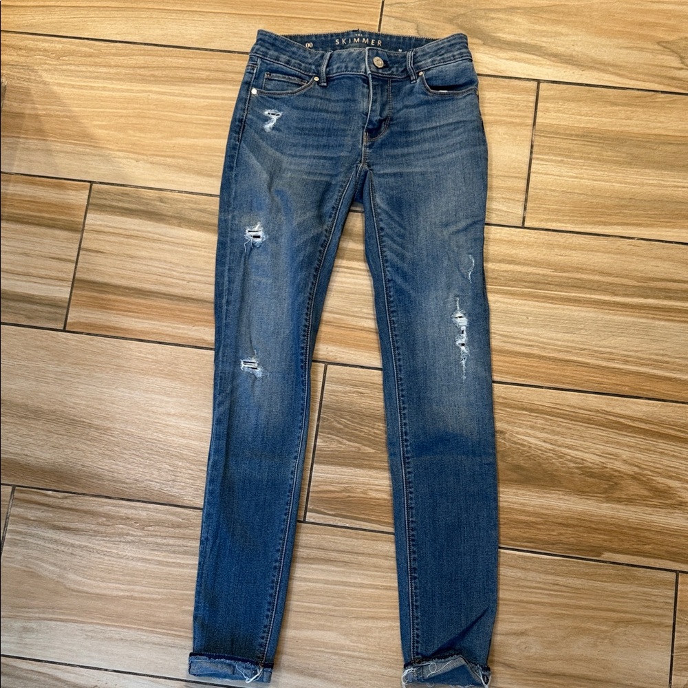 White House Black Market Classic Blue Skinny Jeans